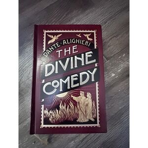 Dante Divine Comedy Hardcover Decorative Classic Book Red Gold Gift Edition